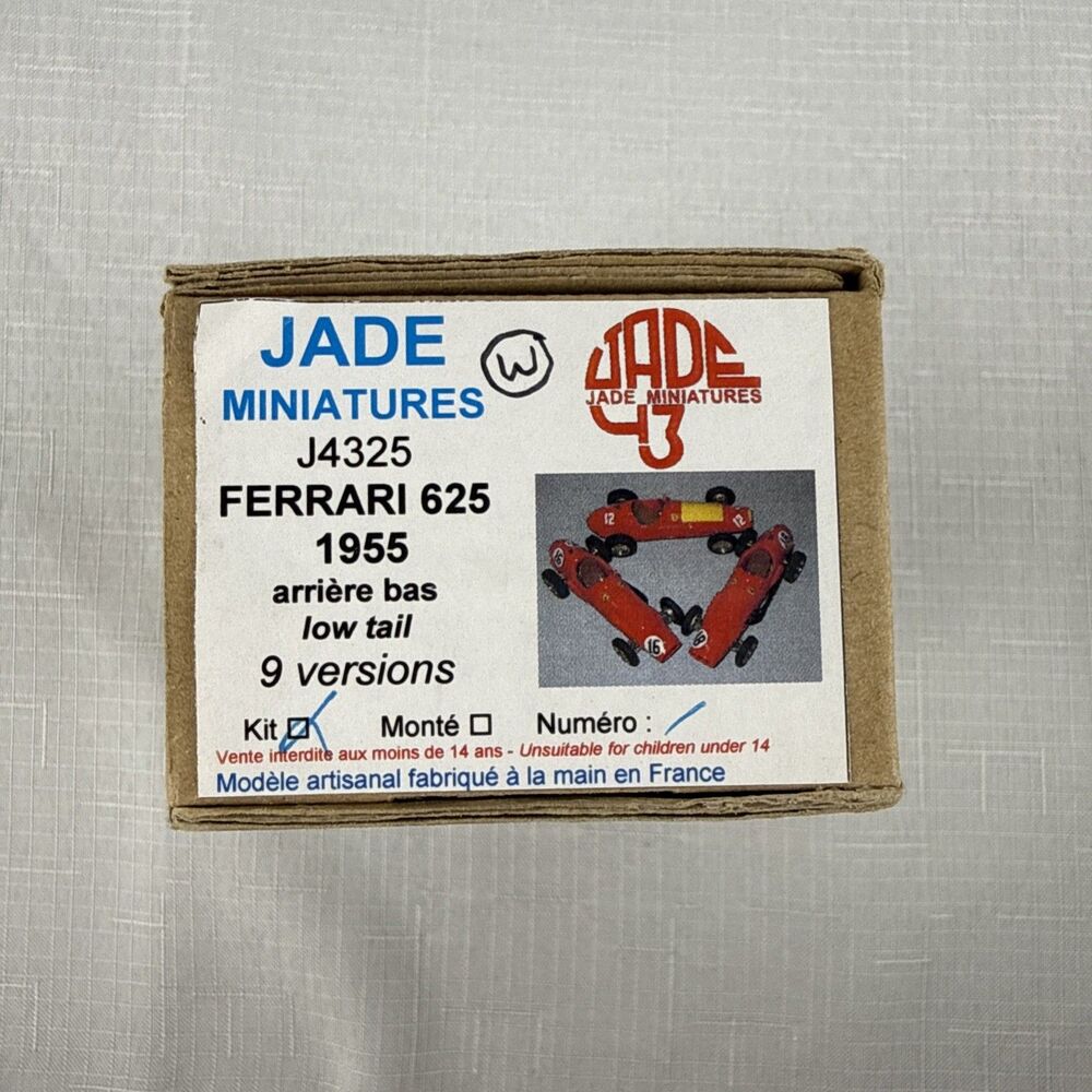 Jade Miniatures 1:43 1955 Ferrari 625 arriere bas low tail #J4325